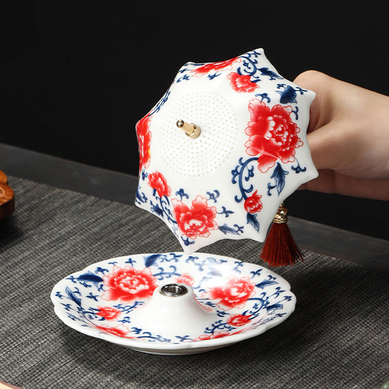 🍵 Luxury Umbrella Ceramic Tea Strainer – Serve Tea with Quiet Elegance