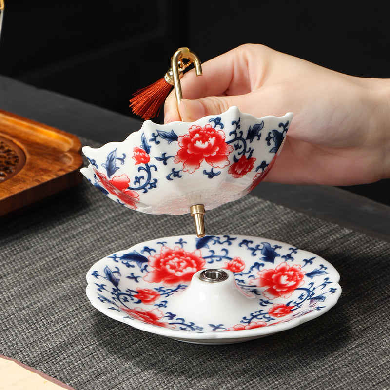 🍵 Luxury Umbrella Ceramic Tea Strainer – Serve Tea with Quiet Elegance