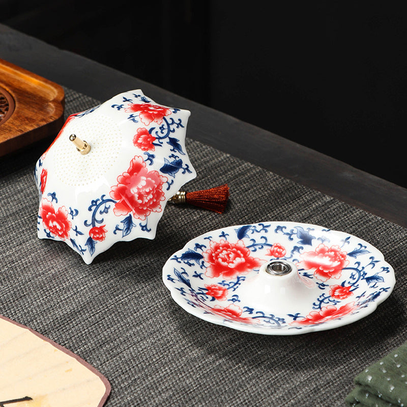 🍵 Luxury Umbrella Ceramic Tea Strainer – Serve Tea with Quiet Elegance