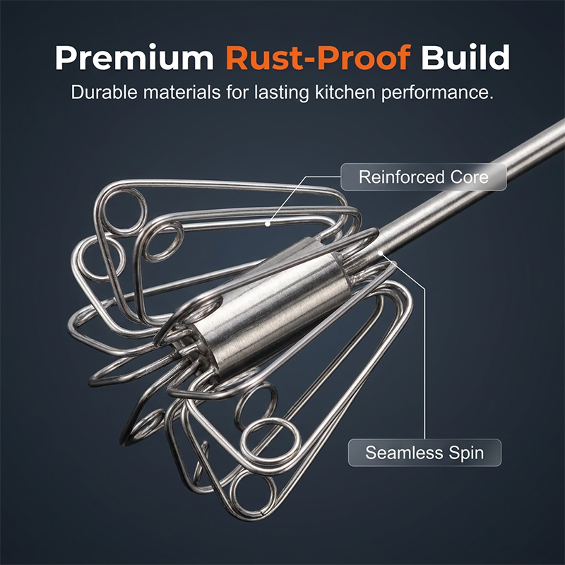 ⚡ Push-Down Semi-Automatic Whisk — Easy Hand Egg Beater 🧁