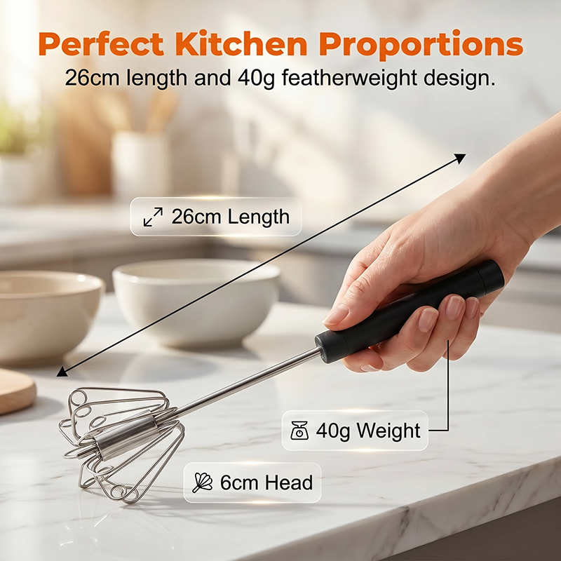 ⚡ Push-Down Semi-Automatic Whisk — Easy Hand Egg Beater 🧁