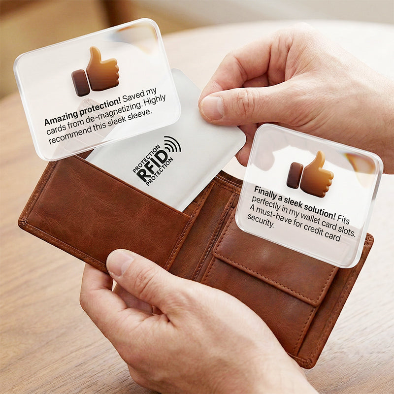 🚨 Custodia per carte RFID: blocca gli scanner e protegge i tuoi dati💳❌