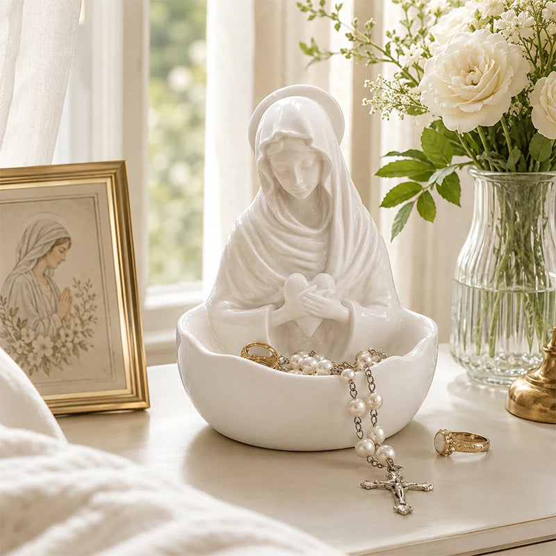 ⏳Limited Time 40% Discount⏰Elegant Resin Desktop Sculpture Jewelry Tray🧕