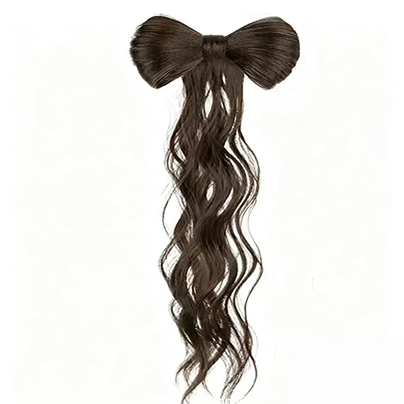 🎀 "Elegant Bow" Claw-Clip Ponytail Extension — Instant Glamour in One Click! ✨