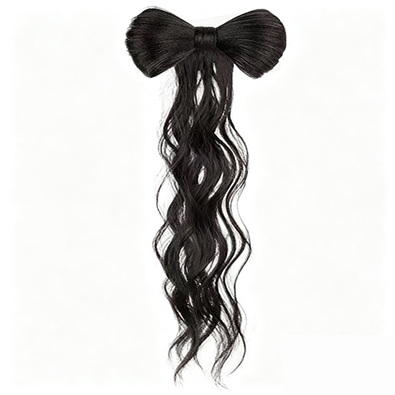 🎀 "Elegant Bow" Claw-Clip Ponytail Extension — Instant Glamour in One Click! ✨