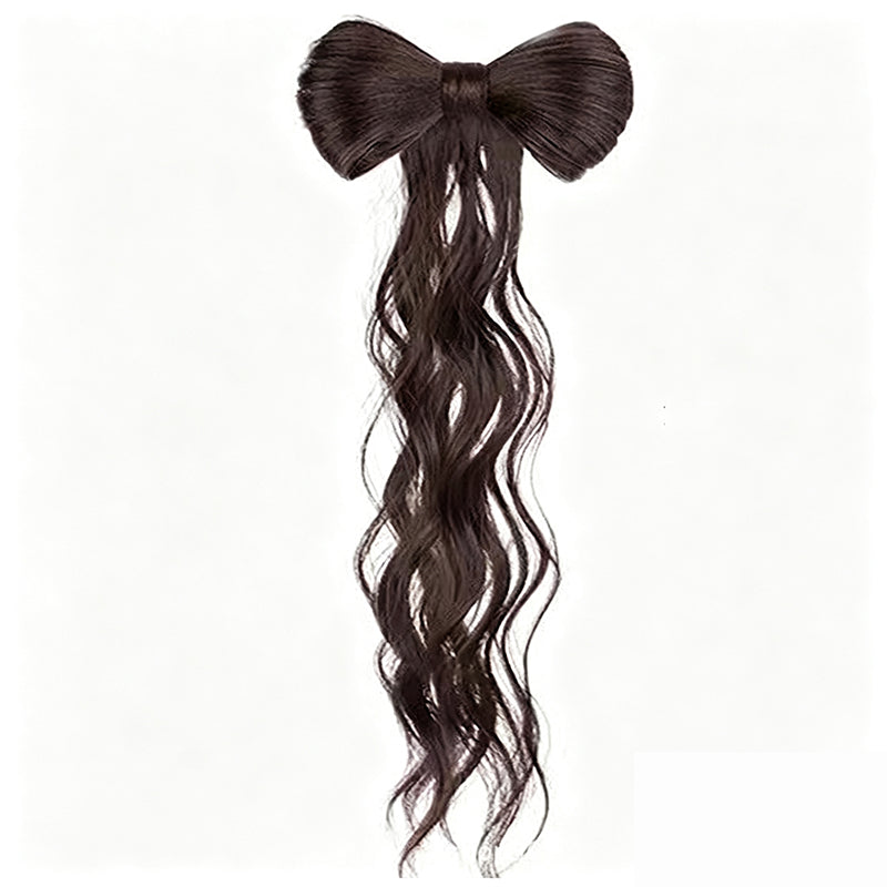 🎀 "Elegant Bow" Claw-Clip Ponytail Extension — Instant Glamour in One Click! ✨