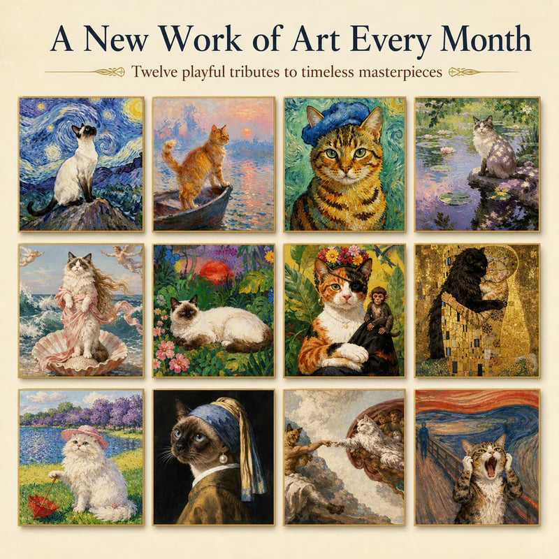 😹📅 2027 Funny Cat Meme Calendar — a new laugh every month, with planning built in
