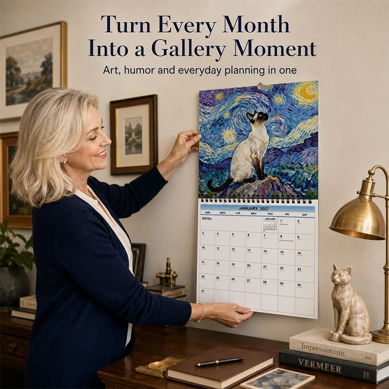 😹📅 2027 Funny Cat Meme Calendar — a new laugh every month, with planning built in