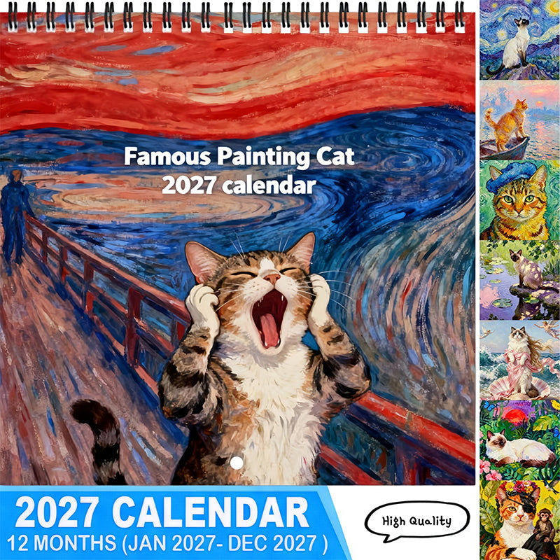 😹📅 2027 Funny Cat Meme Calendar — a new laugh every month, with planning built in