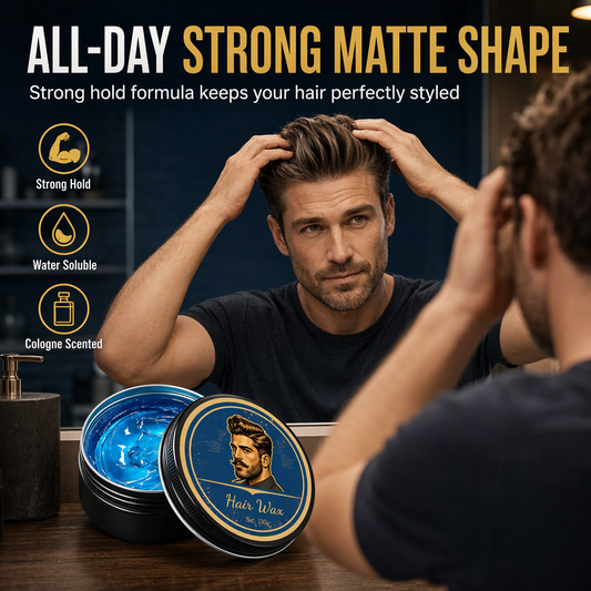 💈49% OFF NOW! Cologne Scented Men's Hair Wax Pomade--Blue Gel Texture, Matte Finish, Water-Soluble🎁