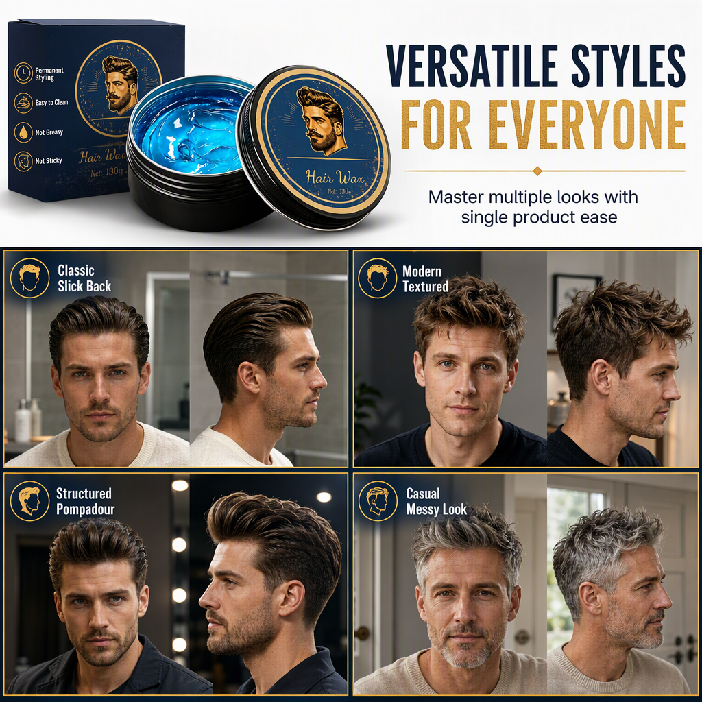 💈49% OFF NOW! Cologne Scented Men's Hair Wax Pomade--Blue Gel Texture, Matte Finish, Water-Soluble🎁