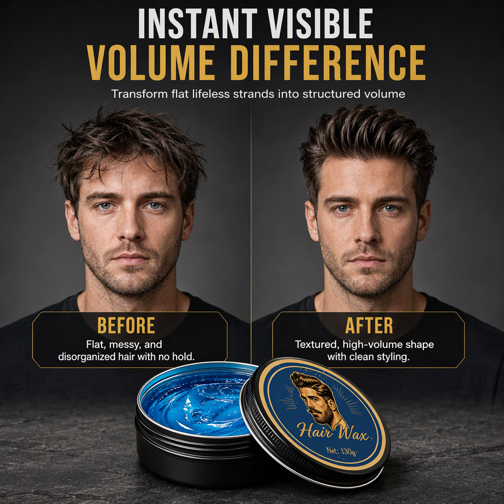 💈49% OFF NOW! Cologne Scented Men's Hair Wax Pomade--Blue Gel Texture, Matte Finish, Water-Soluble🎁