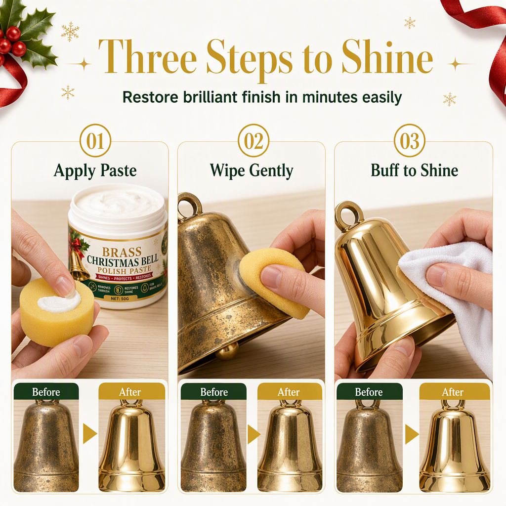 🔔 Brass Bell and Copper Polish Cream for Tarnish and Oxidation Removal✨
