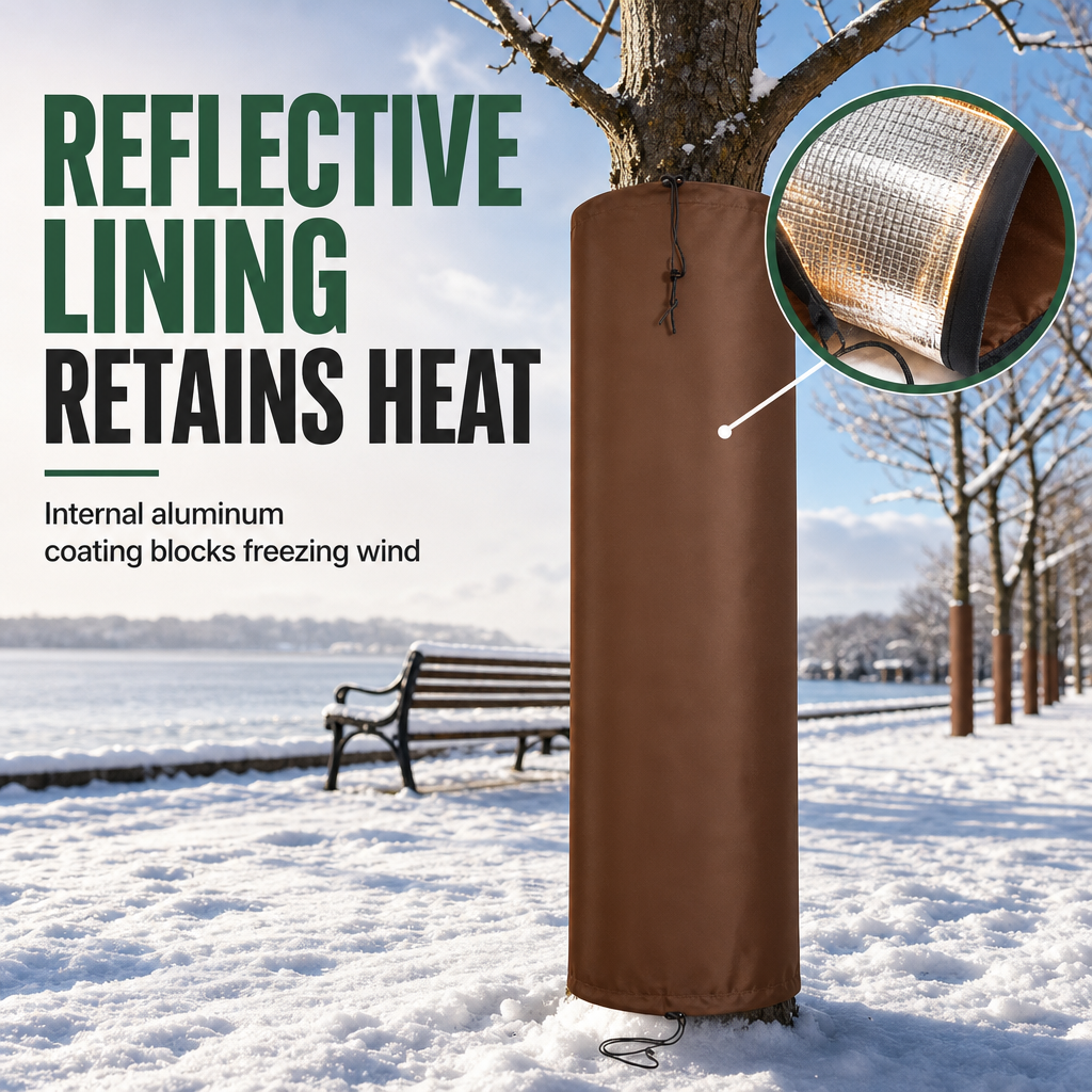🌲 Winter Tree Trunk Protector Wrap – Shield Your Trees from Frost and Freeze