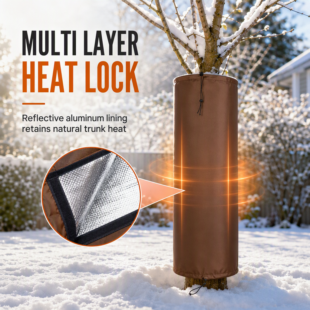 🌲 Winter Tree Trunk Protector Wrap – Shield Your Trees from Frost and Freeze