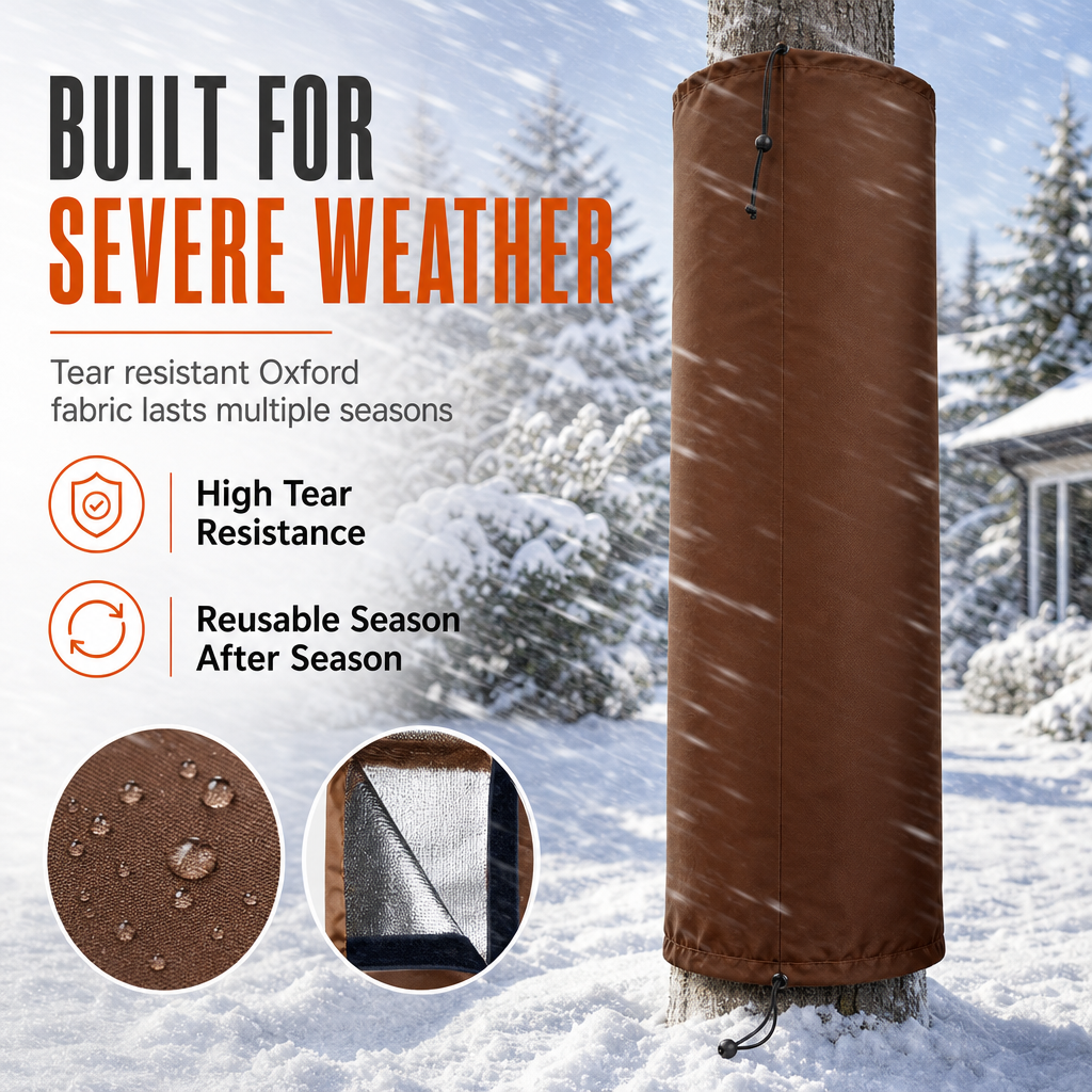 🌲 Winter Tree Trunk Protector Wrap – Shield Your Trees from Frost and Freeze